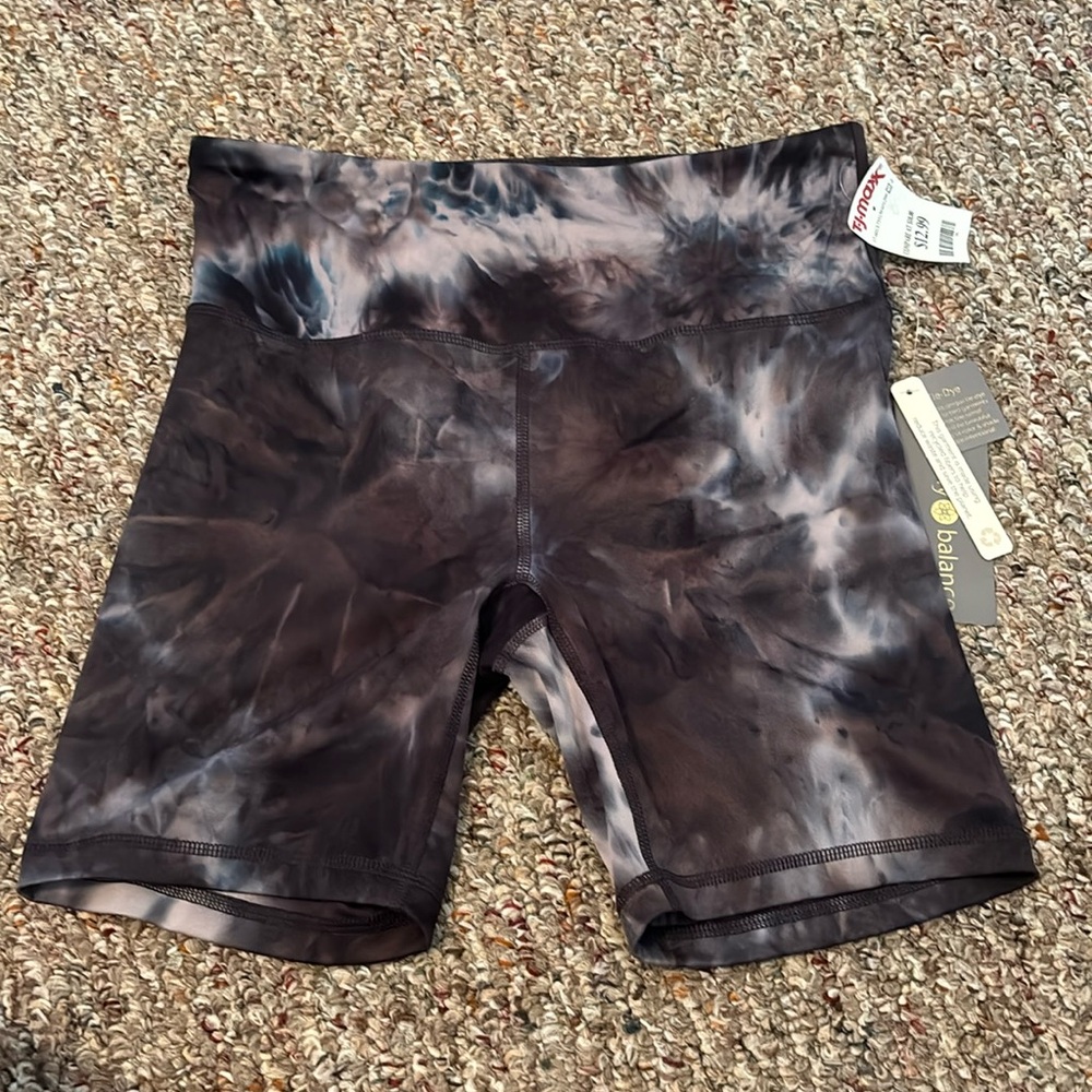 Tye dye biker shorts